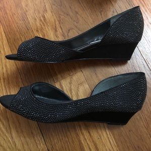 Nina black dress shoes size 6